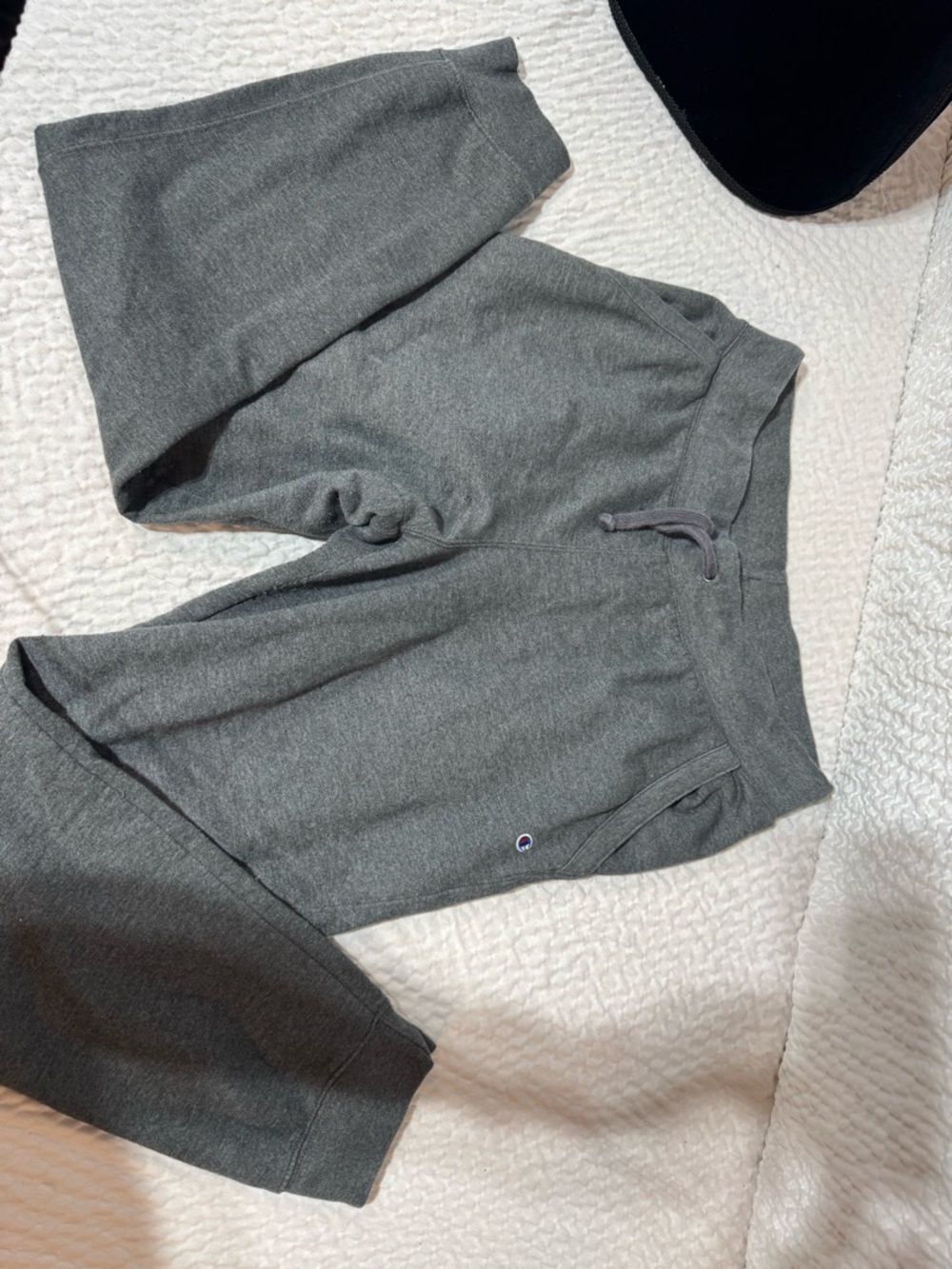 Champion Dark Gray Fleece Drawstring Sweatpants